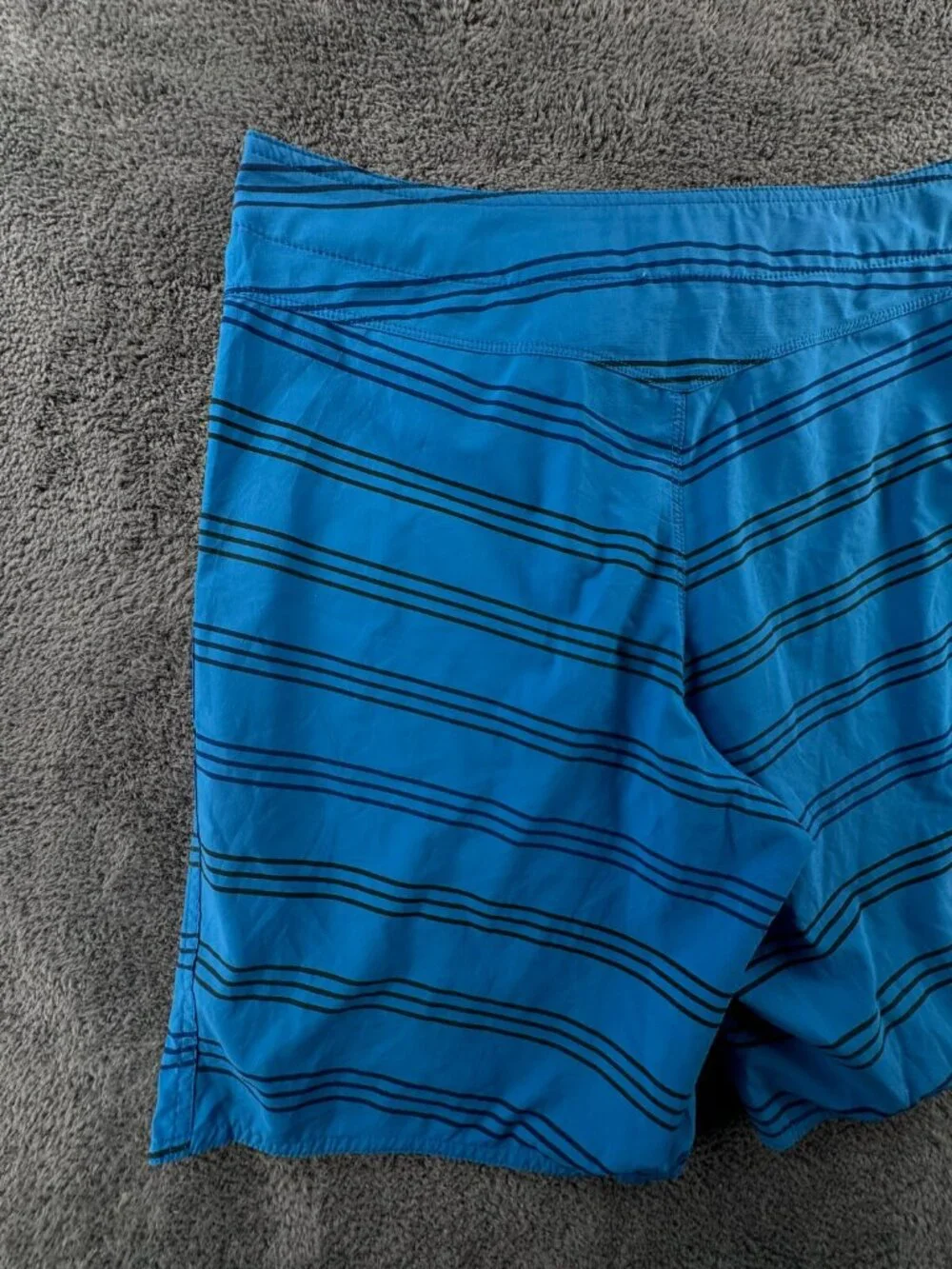 Patagonia Swim Trunk Men Board Shorts Adult Swimming Size 30 Blue Striped String